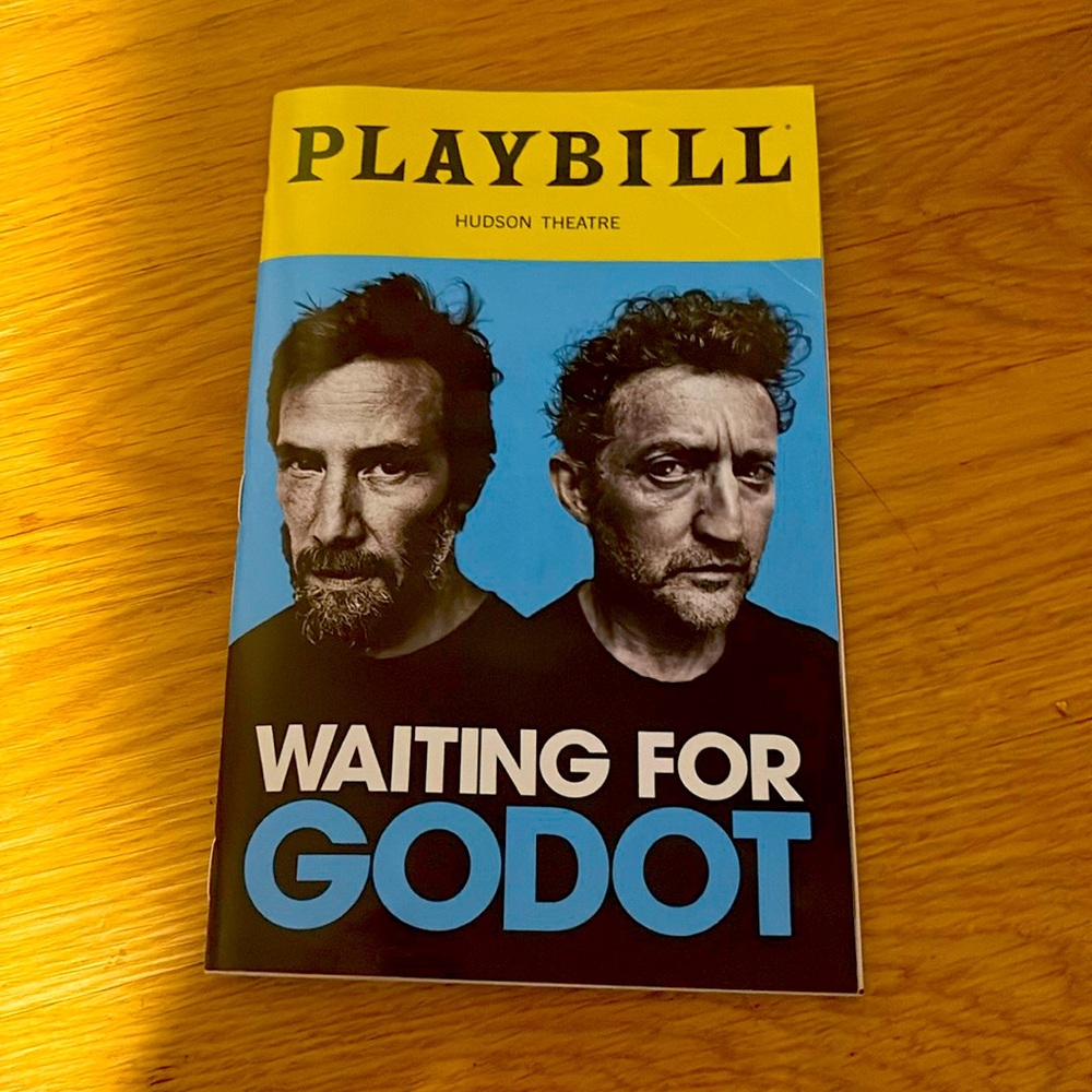 Playbill 'Waiting for Godot' Keanu reeves